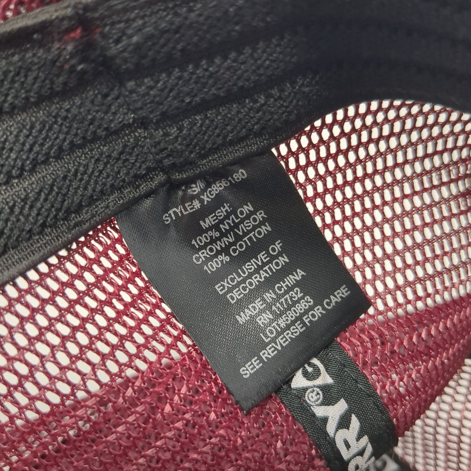 Gerry Patch Fitted Trucker Hat Red Medium Mesh Ba… - image 10