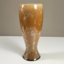 Jarrón de cerámica artística Ernie Ernie Miller esmalte cristalino estudio 2006 firmado 10,75"