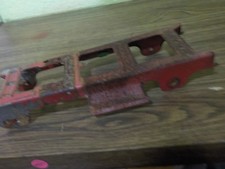 vintage ford dumper semi farm truck red chassis 1958-60 for parts