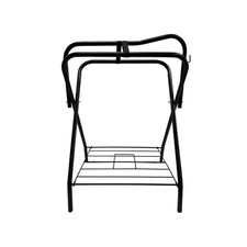 AJ Tack Freestanding Full Size Portable Horse Saddle Rack Black Large