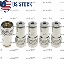 5X UHF Clamp PL259 Male Plug for LMR195 RG58 RG400 RG142 Cable RF Coax Connector