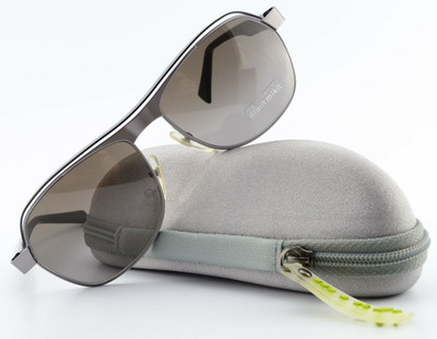 ALAIN MIKLI Sonnenbrille 57-15 145 AL1121 M041 1520 Grey Black Pilot France NOS