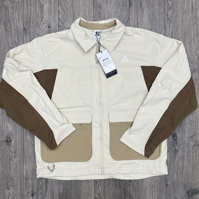 Nike ACG Jacket Size Medium Mens Light Khaki Brown Beige Smith Summit UV $225