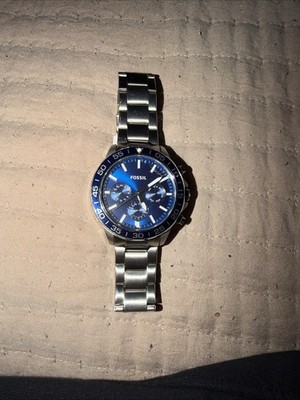 New Fossil Couple Set His & Her Silver Stainless Steel Watch Bannon BQ2753SET