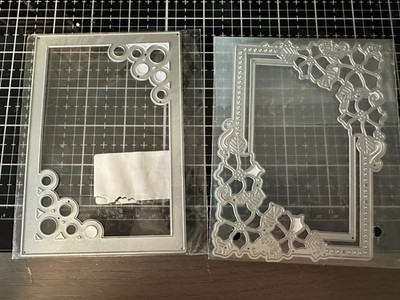 Rectangle Frame Cutting Dies, Stitched, Floral and Circle Metal Cutting Dies