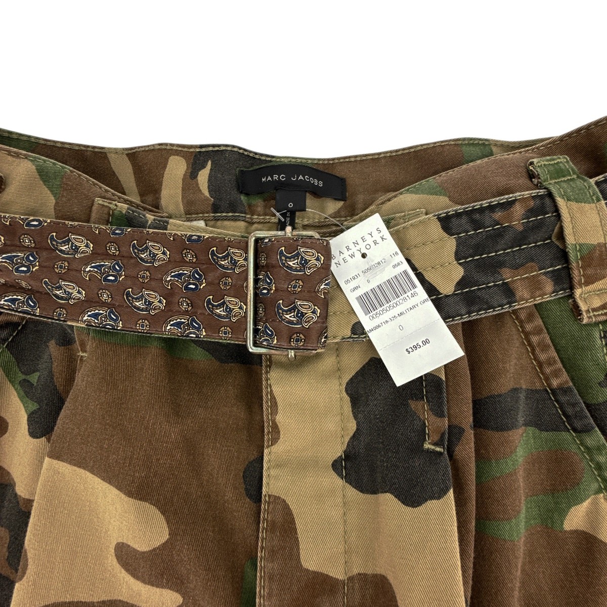 MARC JACOBS Army Cargo Pocket Short in Military Green Multi 0 | eBay