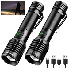 Rechargeable Flashlight High Lumens 2000, 5 Modes Small Powerful Super Bright...