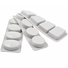 3 Pcs Silicone Soap Molds Non-stick Soap Molds Handmade Soap Mold