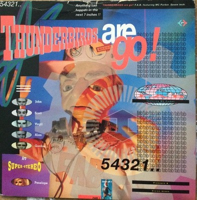 F.A.B. - Thunderbirds Are Go - Used Vinyl Record 7 - J5783z