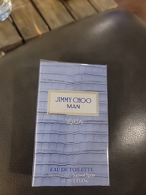 Jimmy Choo Man Aqua Eau de Toilette EDT Spray, Cologne For Men, 1 oz / 30 ml