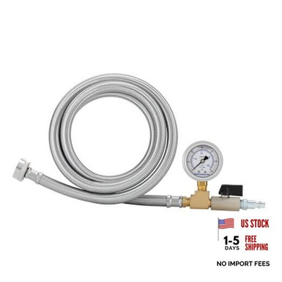#ad RV Winterizing Kit 0–60 PSI Pressure Gauge Stainless 60quot; Stainless Steel $40.15