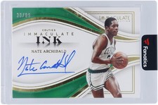Nate Archibald Celtics Autographed 2022-23 Panini Immaculate #II-NAB #30/99 Card