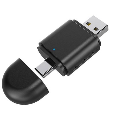 2-In-1-Kabelloser Carplay-Android-Autoadapter, -AI-Box-Dongle, Unterstützt 7296