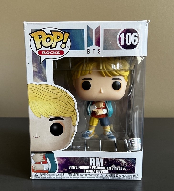 Funko Pop! Rocks BTS RM #106 Vinyl Figurine. Box Is Damaged See Photos
