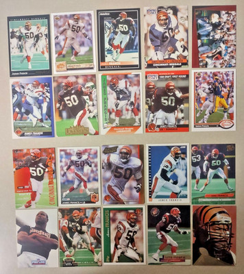 20 Card Lot of Different JAMES FRANCIS NFL Bengals Must for Collector! FREE S&H!
