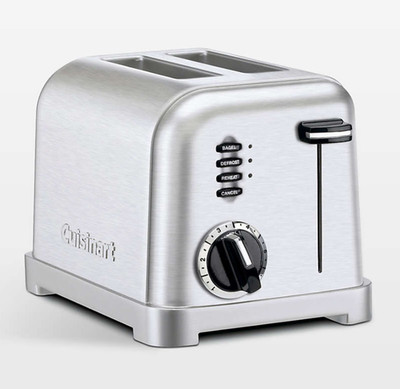 Cuisinart Stainless Steel 2-Slice Toaster NEW