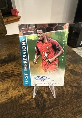 2016-17 Panini Aficionado First Impressions William Carvalho #FI-WC /80 (AU, RC)