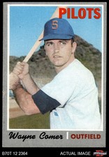1970 Topps #323 Wayne Comer Pilots 2 - GOOD