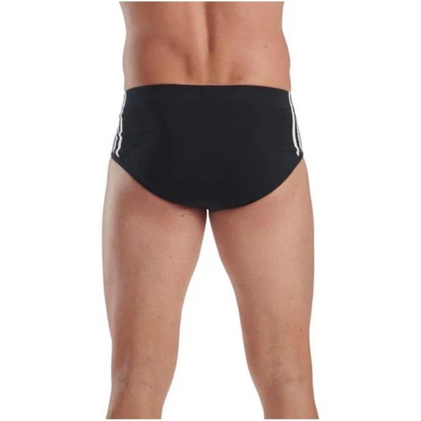 Paquete de 3 Bóxers Adidas Comfort Flex de Algodón con 3 Rayas, Negro, Talla Mediana 32-34 4
