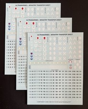 Warhammer 40,000 - Space Marine Ultramarines Decals Transfer Sheet x3
