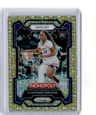 2024 Panini Prizm Monopoly WNBA #20 Charisma Osborne Gold Mojo /500 RC Rookie