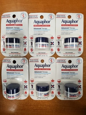 6 Pack: Aquaphor Healing Ointment Adv. Therapy 0.25oz ea (Exp 8/31/26) 7262-R4P1
