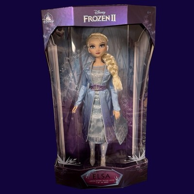 DISNEY STORE FASHION DOLL FROZEN 2 JOURNEY TRAVEL ELSA  ~ 17IN MIB NRFB