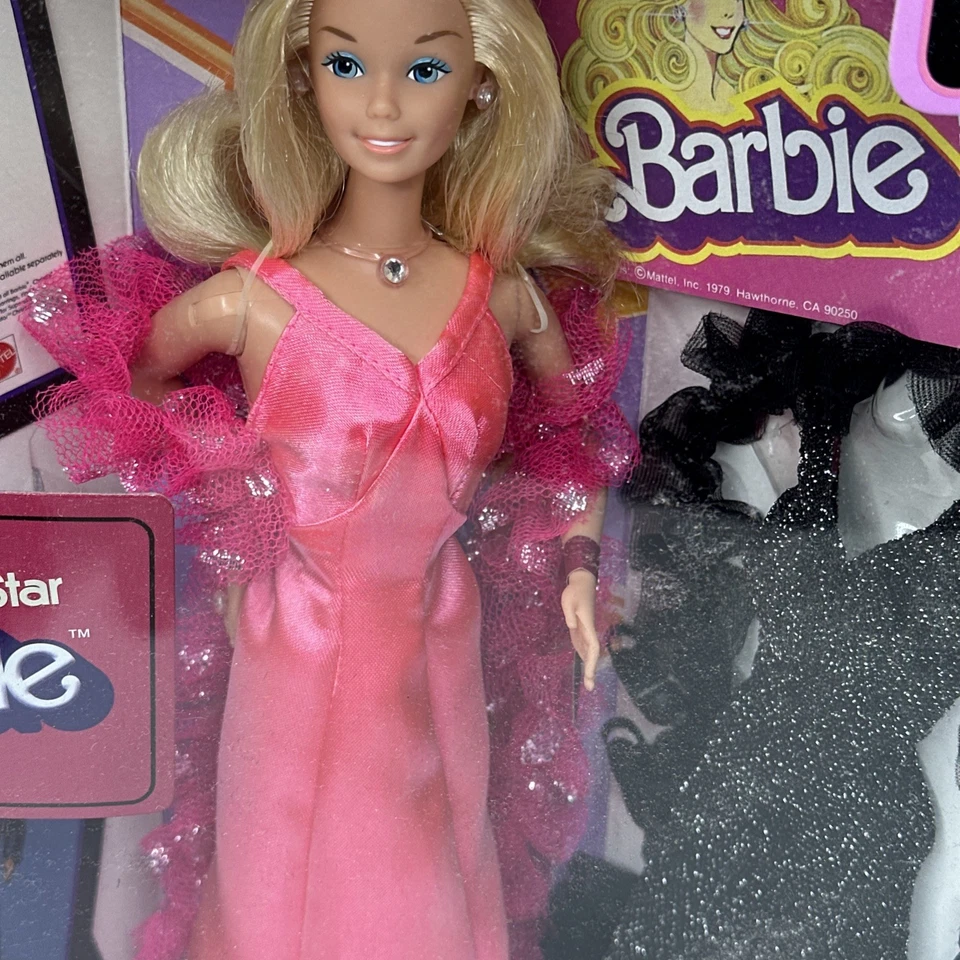 Mattel My Favorite Barbie 2008 50 aniversario 1977 muñeca Barbie superestrella en caja original Foto 3 de 4