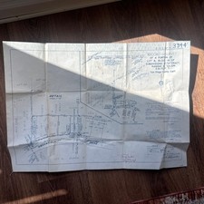 Vintage 1954 Record Of Survey Subdivisions Of “S” Tract Blueprint