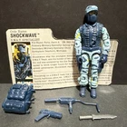 Gi Joe Arah Vintage Hasbro 1988 Shockwave S.W.A.T. Specialist Complete With Card