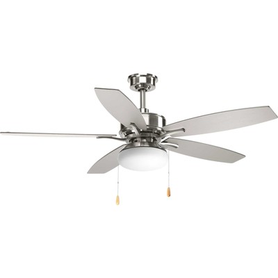 Progress Lighting Billows 52 Billows 52'' 5 Blade Integrated LED - Nickel