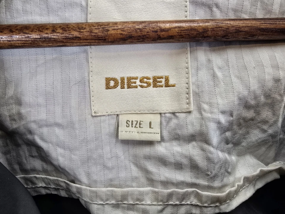 Y2K Diesel Men's Tactical Military-Style Pullover Windbreaker Jacket Dark Gray L - Image 3 of 4