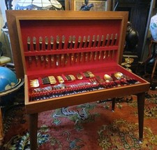 Starbronze Bronzegeschirr Besteckset Holzgriffe 73 Teile Holz Tischkoffer 