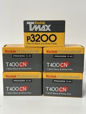 Kodak Lot Of 5 New Expired Film Rolls B W and Color Prints Slides T400 P3200