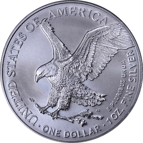 2022 Silver American Eagle $1 PCGS MS70 Magnum Opus Label