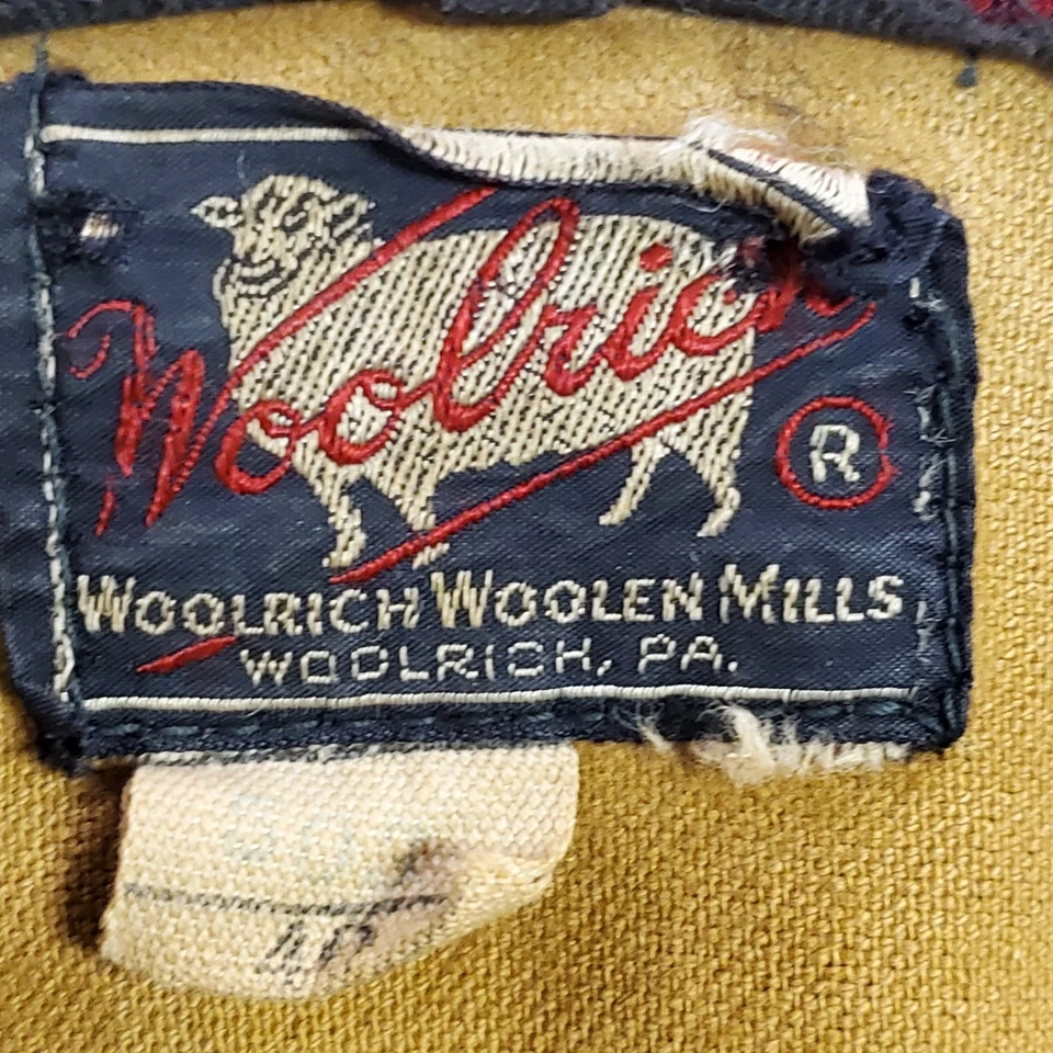 Vintage 40S/50S Woolrich Mackinaw Wool 503 Hunting Jacket Sz 40 Red Plaid Coat - Image 4 of 4