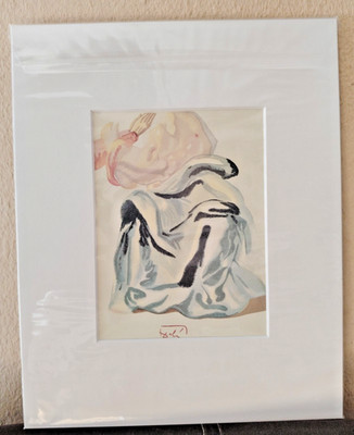 Salvador Dali limitierte Farblithographie Im Feuerhimmel Paradies 30