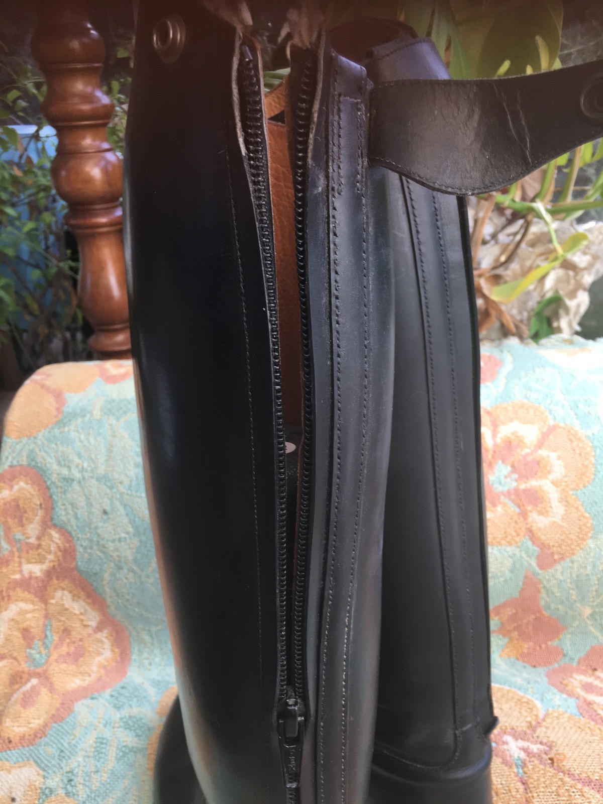 SCHNEIDER BLACK 'MAYFAIR' RIDING BOOTS 