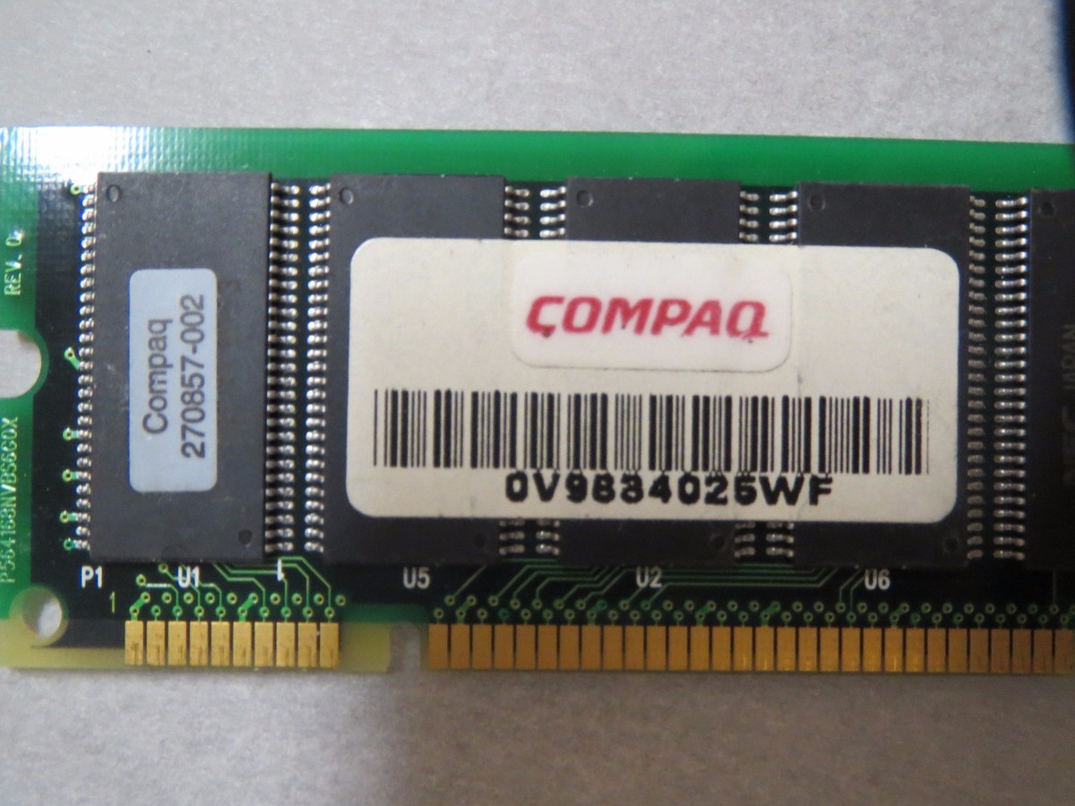COMPAQ 270857-002 DV9834026WF MEMORY RAM | eBay