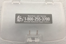 Clear Ice Battery Cover Game Boy Color - GBC Replacement Door NEW  STICKER