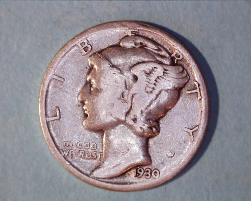 1930 Mercury Head Silver Dime  FINE ~ **112-5A