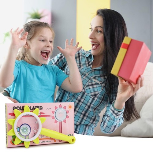 Kids Magnifying Glass Handheld Reading Magnifiers 10X for Children Student to... - Picture 7 of 7