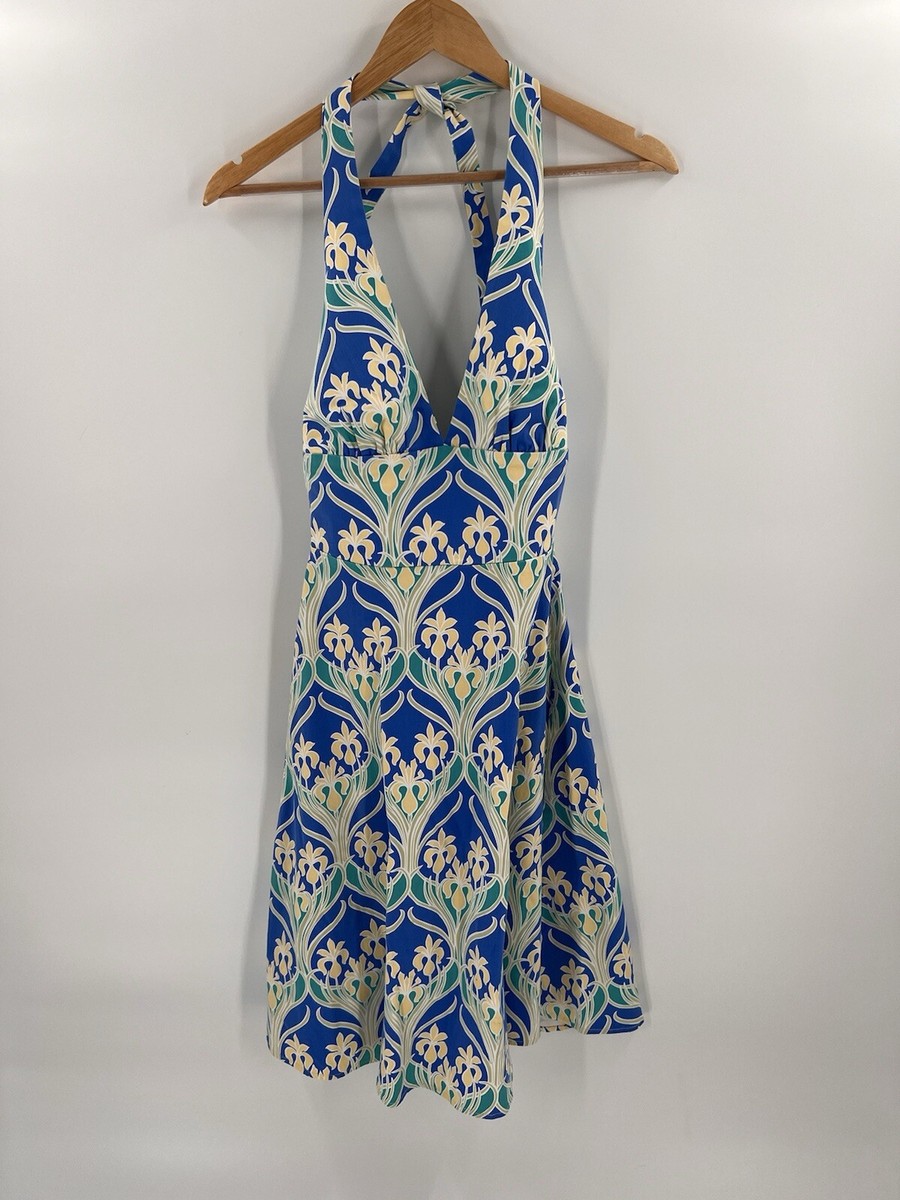 Eva Franco Anthropologie Floral Halter Dress Easy Summer Wear Easy Care Size 6 | eBay Eva Franco Anthropologie Floral Halter Dress Easy Summer Wear Easy Care Size 6 | eBay