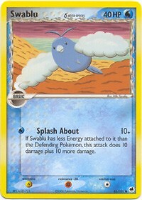 Pokemon EX Dragon Frontiers  65/101 Swablu Card 