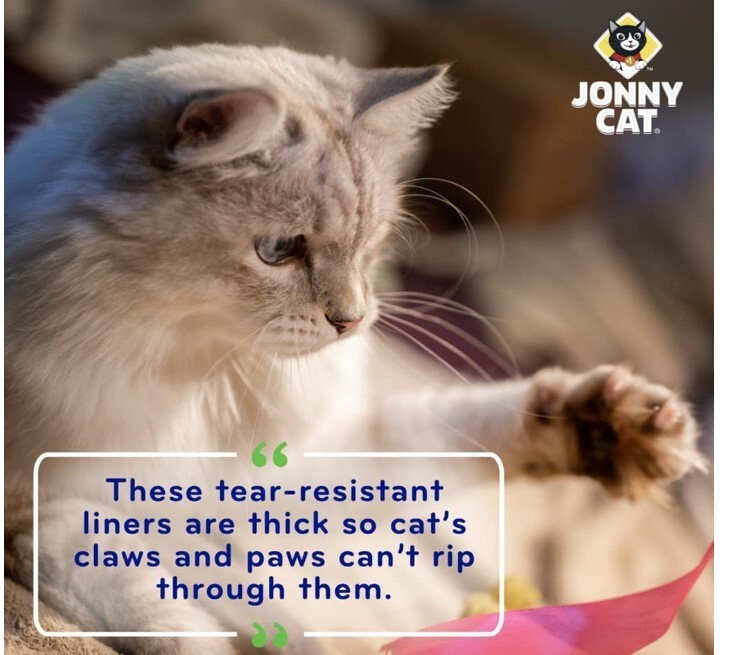 Jonny Cat Heavy Duty Jumbo TearResistant Litter Box Liners, 15 Count