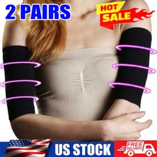 2Pairs Arm Sleeves Beauty Women Weight Loss Calories Slimming Sport Arm Shaper