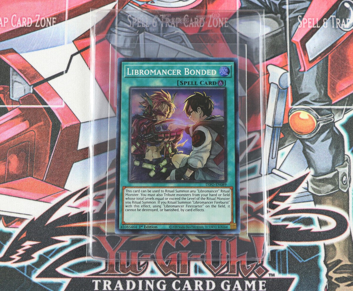 yugioh libromancer cards Spell Card Bonded DIFO-EN089 1st Edition Super Rare You can Ritual Summon this card with a Libromancer card Libromancer Agent - Battle of