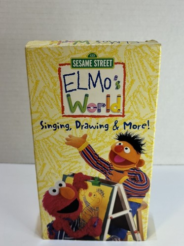 Elmos World - Singing, Drawing More (VHS, 2000)