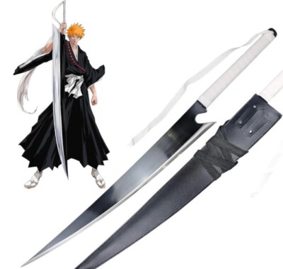 Kurosaki Ichigos Zangetsu Shikai Sword   42 Inch Black Blade | Bleach Anime gifs
