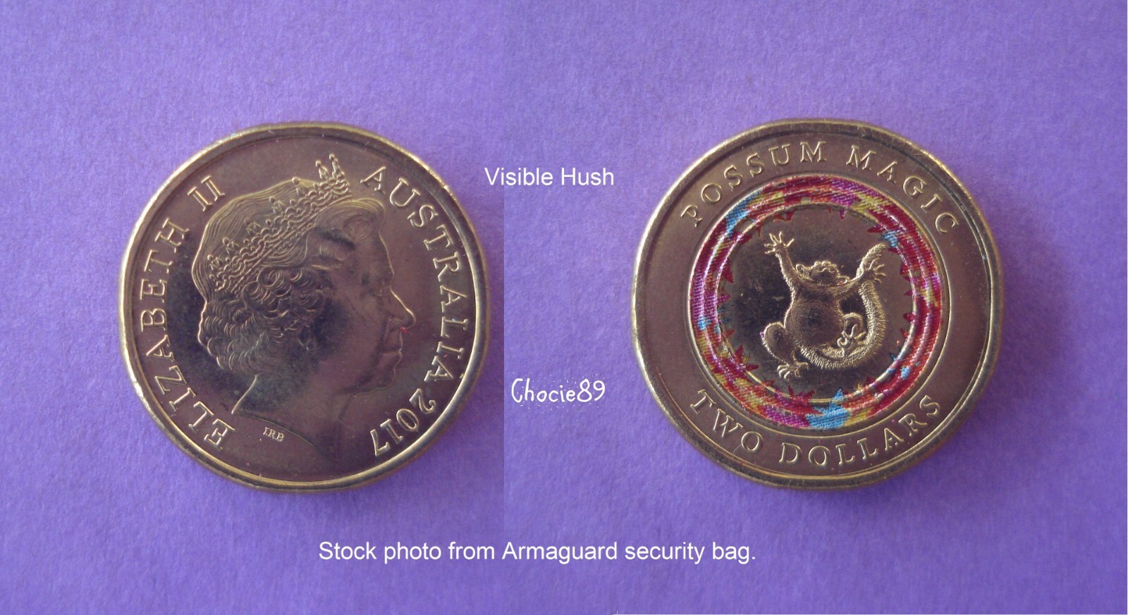 2017 Visible Hush Possum Magic 2 Coin Uncirculated Sent In 2 X 2 2017-visible-hush-possum-magic-2-coin-uncirculated-sent-in-2-x-2